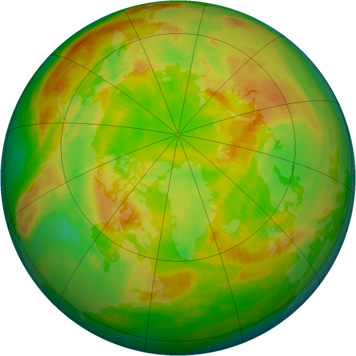 Arctic ozone map for 29 May 1988